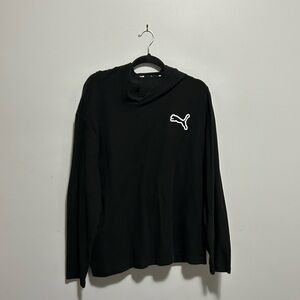 Puma Black Long Sleeve  Waffle Shirt